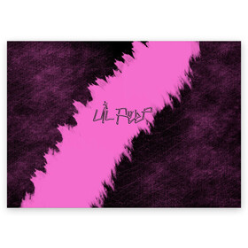 Поздравительная открытка с принтом LIL PEEP в Белгороде, 100% бумага | плотность бумаги 280 г/м2, матовая, на обратной стороне линовка и место для марки
 | 3d | lil peep | исполнитель | лил | лого | логотип | музыка | надпись | певец | пип | реп
