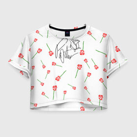 Женская футболка Crop-top 3D с принтом PAYTON MOORMEIER в Белгороде, 100% полиэстер | круглая горловина, длина футболки до линии талии, рукава с отворотами | payton moormeier | tiktok | блогер | пейтон | пейтон моормиер | тикток | тиктокер | ютубер