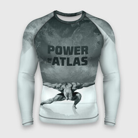 Мужской рашгард 3D с принтом Power of the Atlas в Белгороде,  |  | atlas | power | powerlifting | sport | strength | weightlifting | атлант | бодибилдинг | качок | пауэрлифтинг | сила | спорт