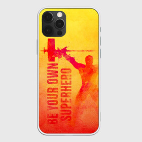 Чехол для iPhone 12 Pro Max с принтом Be your own Superhero в Белгороде, Силикон |  | Тематика изображения на принте: power | powerlifting | sport | strength | weightlifting | бодибилдинг | качок | пауэрлифтинг | сила | спорт