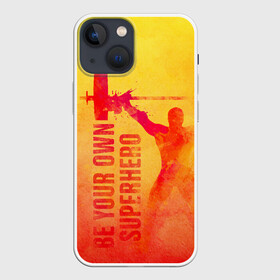 Чехол для iPhone 13 mini с принтом Be your own Superhero в Белгороде,  |  | power | powerlifting | sport | strength | weightlifting | бодибилдинг | качок | пауэрлифтинг | сила | спорт