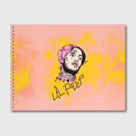 Альбом для рисования с принтом Lil Peep в Белгороде, 100% бумага
 | матовая бумага, плотность 200 мг. | Тематика изображения на принте: 