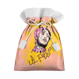 Подарочный 3D мешок с принтом Lil Peep в Белгороде, 100% полиэстер | Размер: 29*39 см | Тематика изображения на принте: 