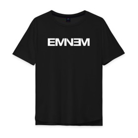 Мужская футболка хлопок Oversize с принтом EMINEM в Белгороде, 100% хлопок | свободный крой, круглый ворот, “спинка” длиннее передней части | eminem | rap | зарубежный реп | реп | эминем