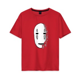 Женская футболка хлопок Oversize с принтом Унесенные призраками, Аниме в Белгороде, 100% хлопок | свободный крой, круглый ворот, спущенный рукав, длина до линии бедер
 | 