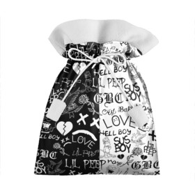 Подарочный 3D мешок с принтом LIL PEEP LOGOBOMBING | ЛИЛ ПИП в Белгороде, 100% полиэстер | Размер: 29*39 см | lil peep | lil prince | pink | зарубежная музыка | лил пип | маленький принц