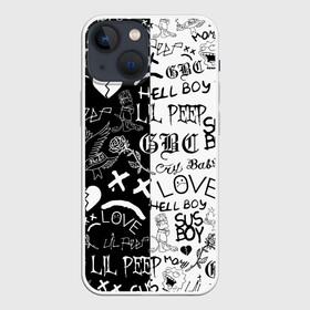 Чехол для iPhone 13 mini с принтом LIL PEEP LOGOBOMBING | ЛИЛ ПИП в Белгороде,  |  | Тематика изображения на принте: lil peep | lil prince | pink | зарубежная музыка | лил пип | маленький принц
