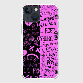 Чехол для iPhone 13 mini с принтом LIL PEEP LOGOBOMBING BLACK PINK в Белгороде,  |  | Тематика изображения на принте: lil peep | lil prince | pink | зарубежная музыка | лил пип | маленький принц