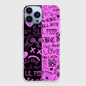 Чехол для iPhone 13 Pro Max с принтом LIL PEEP LOGOBOMBING BLACK PINK в Белгороде,  |  | Тематика изображения на принте: lil peep | lil prince | pink | зарубежная музыка | лил пип | маленький принц