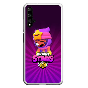 Чехол для Honor 20 с принтом brawl stars sandy в Белгороде, Силикон | Область печати: задняя сторона чехла, без боковых панелей | brawl stars | brawl stars sandy | legendary brawler | leon | leon shark | sandy | shark | stars | акула | бравл стар сэнди | леон акула | сенди | сэнди