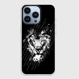 Чехол для iPhone 13 Pro с принтом Лев в Белгороде,  |  | Тематика изображения на принте: leon | геометрия | женская толстовка | женская футболка со львом | животные | лев | мужская футболка со львом | треугольники | черная толстовка | черная футболка
