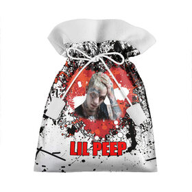 Подарочный 3D мешок с принтом Lil Peep в Белгороде, 100% полиэстер | Размер: 29*39 см | Тематика изображения на принте: lil | peep | автор | модель | певец | рэпер | хип хоп | эмо рэп.