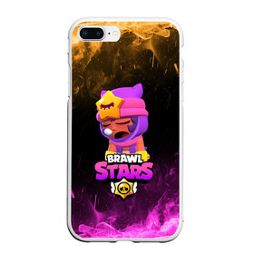 Чехол для iPhone 7Plus/8 Plus матовый с принтом Brawl Stars Sandy в Белгороде, Силикон | Область печати: задняя сторона чехла, без боковых панелей | brawl stars | brawl stars sandy | legendary brawler | leon | leon shark | sandy | shark | stars | акула | бравл стар сэнди | леон акула | сенди | сэнди