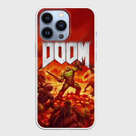 Чехол для iPhone 13 Pro с принтом DOOM в Белгороде,  |  | Тематика изображения на принте: doom | doom eternal | дум