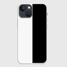 Чехол для iPhone 13 mini с принтом ПРОСТО ЧЁРНО БЕЛЫЙ | Black and White в Белгороде,  |  | black | black  white | color | white | белый | геометрия | чб | чёрно белый | чёрный