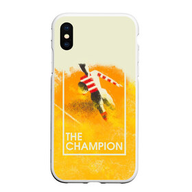 Чехол для iPhone XS Max матовый с принтом Регби The Champion в Белгороде, Силикон | Область печати: задняя сторона чехла, без боковых панелей | champion | rugby | винтаж | регби | ретро | спорт | футбол | чемпион