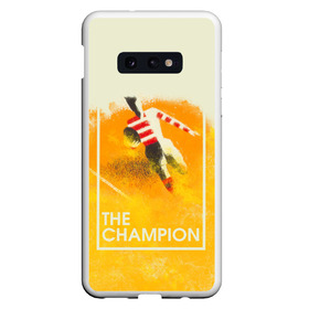 Чехол для Samsung S10E с принтом Регби The Champion в Белгороде, Силикон | Область печати: задняя сторона чехла, без боковых панелей | champion | rugby | винтаж | регби | ретро | спорт | футбол | чемпион