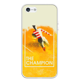 Чехол для iPhone 5/5S матовый с принтом Регби The Champion в Белгороде, Силикон | Область печати: задняя сторона чехла, без боковых панелей | champion | rugby | винтаж | регби | ретро | спорт | футбол | чемпион