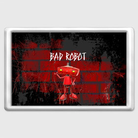 Магнит 45*70 с принтом Bad Robot в Белгороде, Пластик | Размер: 78*52 мм; Размер печати: 70*45 | bad robot | кино | кинокомпания | остаться в живых | стартрек: возмездие