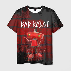 Мужская футболка 3D с принтом Bad Robot в Белгороде, 100% полиэфир | прямой крой, круглый вырез горловины, длина до линии бедер | bad robot | кино | кинокомпания | остаться в живых | стартрек: возмездие