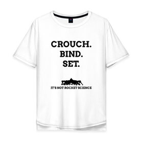 Мужская футболка хлопок Oversize с принтом Crouch. Bind. Set в Белгороде, 100% хлопок | свободный крой, круглый ворот, “спинка” длиннее передней части | rugby | игроки | регби | сборная | спорт | футбол