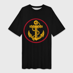 Платье-футболка 3D с принтом ВМФ в Белгороде,  |  | army | russia | water | армия | вмф | вода | военный | канат | капитан | корабль | море | морская пехота | моряк | мужик | мужчина | пехота | россия | символ | солдат | флот | якорь