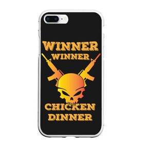 Чехол для iPhone 7Plus/8 Plus матовый с принтом Winner Chicken Dinner в Белгороде, Силикон | Область печати: задняя сторона чехла, без боковых панелей | Тематика изображения на принте: asia | battle | chicken | dinner | duo | epic | guide | lucky | map | miramar | mobile | mortal | pro | royale | solo | winner | битва | лут | пабг | пубг | стрим | топ