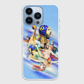 Чехол для iPhone 13 Pro с принтом Water polo players в Белгороде,  |  | Тематика изображения на принте: polo | water polo | вода | водное поло | водный спорт | плавание | пловец | поло | спорт
