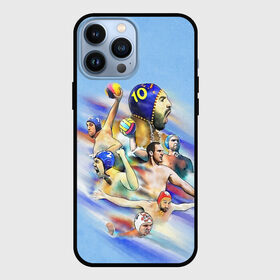 Чехол для iPhone 13 Pro Max с принтом Water polo players в Белгороде,  |  | polo | water polo | вода | водное поло | водный спорт | плавание | пловец | поло | спорт