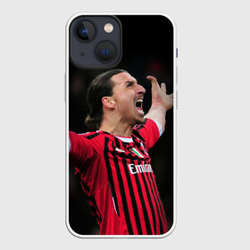 Чехол для iPhone 13 mini с принтом Златан Ибрагимович в Белгороде,  |  | ac milan | champions | football | ibragimovich | ibrahimovic | milan | soccer | uefa | world cup | златан | златан ибрагимович | ибрагимович | лига чемпионов | милан | форма | футбол