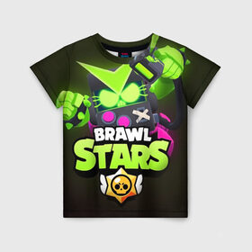 Детская футболка 3D с принтом BRAWL STARS VIRUS 8 BIT в Белгороде, 100% гипоаллергенный полиэфир | прямой крой, круглый вырез горловины, длина до линии бедер, чуть спущенное плечо, ткань немного тянется | 8 bit | brawl stars | бравл старс