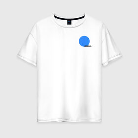 Женская футболка хлопок Oversize с принтом minimal в Белгороде, 100% хлопок | свободный крой, круглый ворот, спущенный рукав, длина до линии бедер
 | 