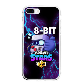 Чехол для iPhone 7Plus/8 Plus матовый с принтом Brawl Stars 8-BIT в Белгороде, Силикон | Область печати: задняя сторона чехла, без боковых панелей | brawl | brawl stars | crow | leon | sally | shark | stars | акула | бравл | бравл старс | браво старс | игра | компьютерная | кров | леон | леон акула | онлайн | старс | шарк