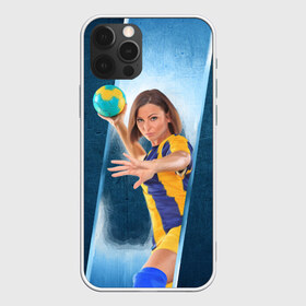 Чехол для iPhone 12 Pro Max с принтом Гандболистка в Белгороде, Силикон |  | hand ball | handball | play | игра | игра в ганбол | игра с мячом | мяч | руки | футбол