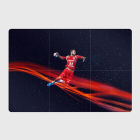 Магнитный плакат 3Х2 с принтом Гандболист в Белгороде, Полимерный материал с магнитным слоем | 6 деталей размером 9*9 см | hand ball | handball | play | игра | игра в ганбол | игра с мячом | мяч | руки | футбол