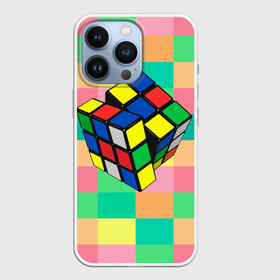 Чехол для iPhone 13 Pro с принтом Кубик Рубика в Белгороде,  |  | Тематика изображения на принте: игра | интеллект | куб | кубик | рубик | ум