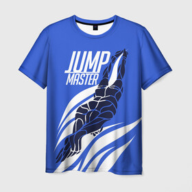 Мужская футболка 3D с принтом Jump master в Белгороде, 100% полиэфир | прямой крой, круглый вырез горловины, длина до линии бедер | cliff diving | dive | diving | swimming | плавание | прыжки в воду | спорт