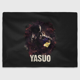 Плед 3D с принтом Yasuo в Белгороде, 100% полиэстер | закругленные углы, все края обработаны. Ткань не мнется и не растягивается | jinx | kda | league | lol | moba | pentakill | riot | rise | rus | skins | варвик | варус | воин | легенд | лига | лол | маг | стрелок | танк | чемпион