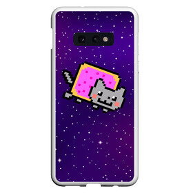 Чехол для Samsung S10E с принтом Nyan Cat в Белгороде, Силикон | Область печати: задняя сторона чехла, без боковых панелей | cat | meme | nyan cat | space | youtube | животное | звезды | интернет | космос | кошка | мем | прикол | радуга | юмор | ютуб