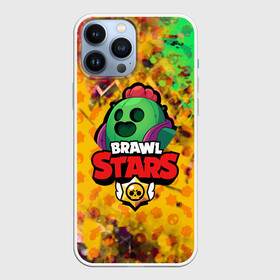 Чехол для iPhone 13 Pro Max с принтом BRAWL STARS:SPIKE в Белгороде,  |  | Тематика изображения на принте: bibi | brawl stars | brock | bull | crow | dinomike | el primo | leon | mobile game | nita | poko | ricochet | stars | tara | бравл старс | ворон | леон | мобильные игры