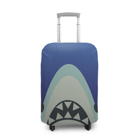 Чехол для чемодана 3D с принтом IKEA Shark в Белгороде, 86% полиэфир, 14% спандекс | двустороннее нанесение принта, прорези для ручек и колес | ikea | ocean | shark | water