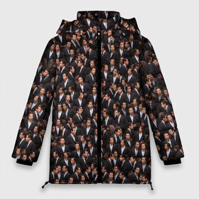 Женская зимняя куртка 3D с принтом Растерянный Траволта в Белгороде, верх — 100% полиэстер; подкладка — 100% полиэстер; утеплитель — 100% полиэстер | длина ниже бедра, силуэт Оверсайз. Есть воротник-стойка, отстегивающийся капюшон и ветрозащитная планка. 

Боковые карманы с листочкой на кнопках и внутренний карман на молнии | confused | john travolta | tarantino | криминальное чтиво | мем | паттерн | тарантино | толпа