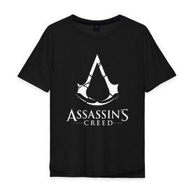 Мужская футболка хлопок Oversize с принтом Assassins Creed в Белгороде, 100% хлопок | свободный крой, круглый ворот, “спинка” длиннее передней части | mmorpg | rogue | асасин | асассин | ассасин крид | ассассин