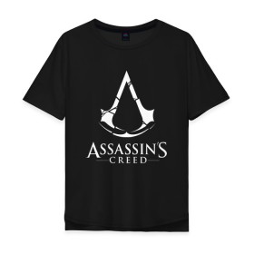 Мужская футболка хлопок Oversize с принтом Assassins Creed в Белгороде, 100% хлопок | свободный крой, круглый ворот, “спинка” длиннее передней части | Тематика изображения на принте: mmorpg | rogue | асасин | асассин | ассасин крид | ассассин