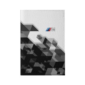 Обложка для паспорта матовая кожа с принтом BMW в Белгороде, натуральная матовая кожа | размер 19,3 х 13,7 см; прозрачные пластиковые крепления | bmw | bmw performance | m | motorsport | performance | бмв | моторспорт