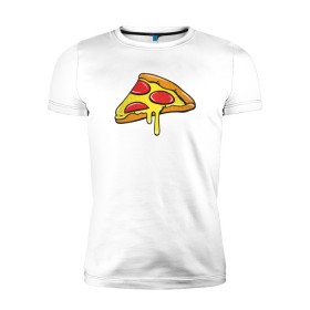 Мужская футболка премиум с принтом Пицца Пицца Пицца !!!! Pizza в Белгороде, 92% хлопок, 8% лайкра | приталенный силуэт, круглый вырез ворота, длина до линии бедра, короткий рукав | Тематика изображения на принте: pizza | для девушек | для парней | еда | италия | итальянская еда | колбаса | пицца | пицца с салями | пицца с сыром | подарок | с намеком | салями | сыр | тесто