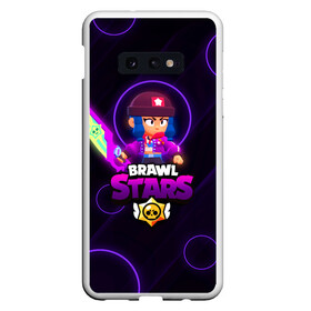 Чехол для Samsung S10E с принтом Brawl Stars Heroine Bibi в Белгороде, Силикон | Область печати: задняя сторона чехла, без боковых панелей | 8 bit | 8 бит | brawl stars | crow | heroine bibi | leon | биби | бравл старс | кроу | леон