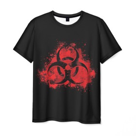 Мужская футболка 3D с принтом Plague Inc. в Белгороде, 100% полиэфир | прямой крой, круглый вырез горловины, длина до линии бедер | Тематика изображения на принте: 2019 | biohazard | china | game | ncov | plague | virus | warning | вирус | игра | китай