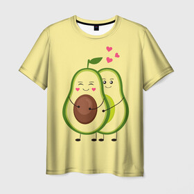 Мужская футболка 3D с принтом Влюбленные Веганы Авокадо в Белгороде, 100% полиэфир | прямой крой, круглый вырез горловины, длина до линии бедер | 14 февраля | avocado | based | plant | vegan | авокадо | валентина | веган | влюбленный | день | диета | для девочек | для фитнеса | женская | зож | кето | кето диета | купить | мужская | с авокадо | с принтом | фитнес