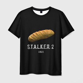 Мужская футболка 3D с принтом STALKER 2 Батон в Белгороде, 100% полиэфир | прямой крой, круглый вырез горловины, длина до линии бедер | mem | metro | stalker | stalker 2 | еда | игра | из игры | мем | метро 2033 | прикол | сталкер | сталкер 2 | сталкер батон | хлеб | юмор